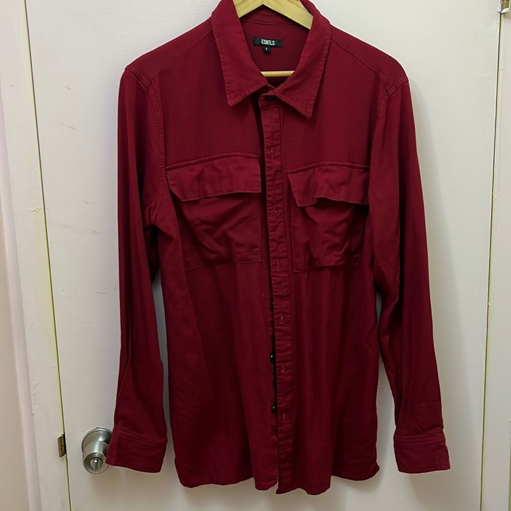ESNTLS Red Over Shirt